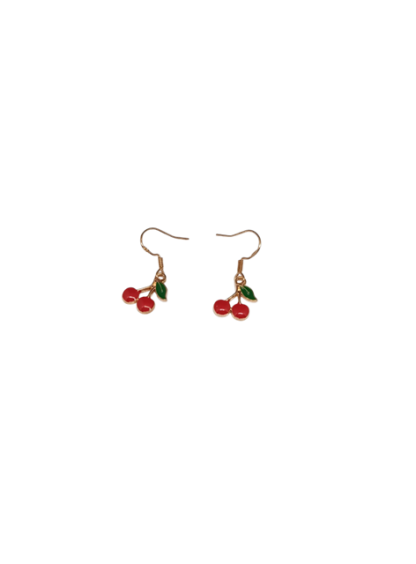 Handmade Stainless Steel Cherries Earrings