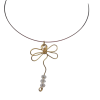 Handmade Brass Dragonfly Necklace - Image 2