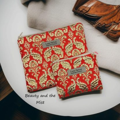 Handmade Red Brocade Bag