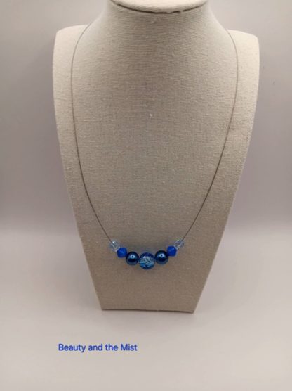 Handmade Set with Blue Czech Beads - Image 4