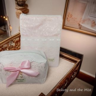 Pink Makeup Bag and Book case