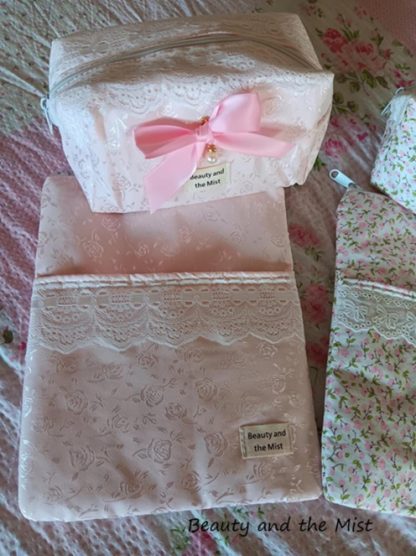 Pink Makeup Bag and Book case - Image 2