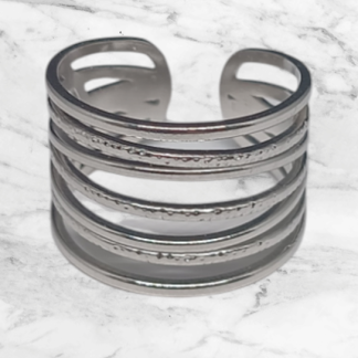Stainless Steel Ring Silver