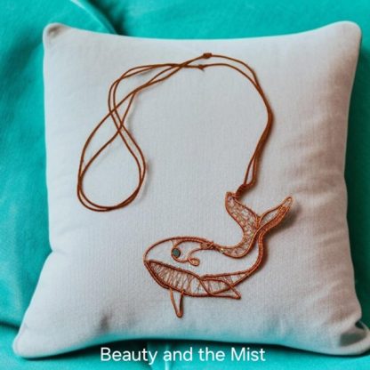 Handmade Copper Whale Necklace