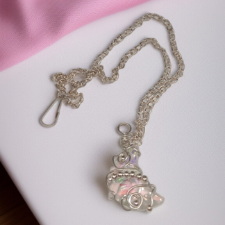 Handmade Necklace With Moon Pendant
