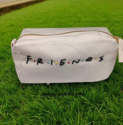 Ηand Embroidered FRIENDS Accessories Bag