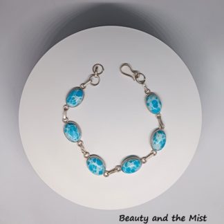 Larimar Silver 925 Bracelet