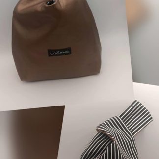 Handmade Anemeli Knot Bag Bronze leatherette