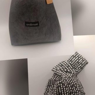 Handmade Anemeli Knot Bag Silver Leatherette