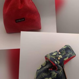 Handmade Anemeli Knot Bag Winter Leaves