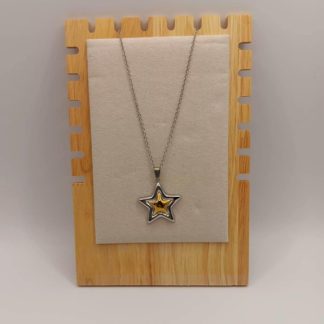 Gold And Silver Stainless Steel Necklace Star