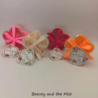 5 Decorative Rose Soaps